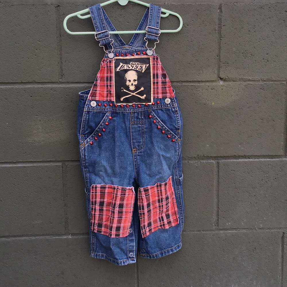 Adorable custom unisex jean overalls for kids!